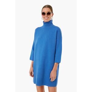 Tuckernuck Vivianne Dress Size XS Blue Sweater Mini Casual Pomander Place